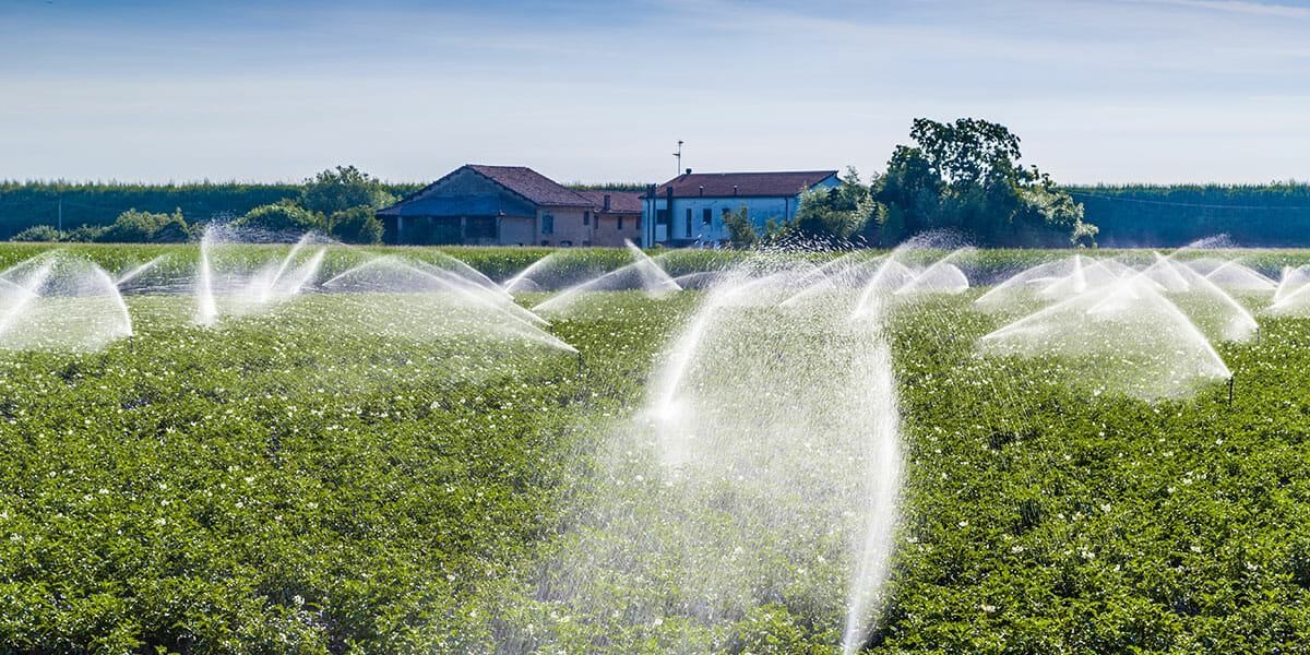 Landbouw bewateren